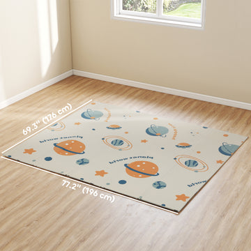 Tapis de jeu pliable Qaba pour bébés, tapis de sol pour enfants 77