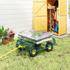 Garden Cart, Utility Wagon Cart with Removable Sides, Convert into Flatbed, 10