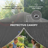 8.2 x 8.2 ft Pop Up Canopy Tent with 4 Sidewalls, UPF 50+ Outdoor Instant Canopy with 4 Sandbags, Carry Bag, Dark Grey