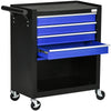 4-Drawer Tool Chest with 4 Wheels, Rolling Tool Box and Storage Cabinet, Portable Tool Organizer for Garage