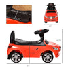 Kids Ride On Push Car, Foot-to-Floor Walking Sliding Toy Car for Toddler with Under Seat Storage, Music, Headlights Red