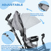 Qaba 6 in 1 Tricycle for Toddler 1-5 Years with Parent-Push Handle, Grey