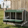Chicken Nesting Boxes, 3 Compartment Metal Nesting Boxes for Chicken Coop, Egg Laying Boxes with Lid Cover