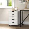 File Cabinet with 5 Drawer Wheels, 15.7