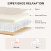 Loveseat Sofa, Modern Couch with Pocket Spring, Linen Upholstered, Thick Padded, Beige