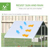 9.8' x 6.6' x 6.6' Chicken Coop Cage, Outdoor Chicken Run w/Cover & Lockable Door
