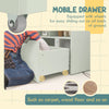 Kids Bookcase with Storage Drawer for Books, Reading Nook, for Classroom, Bedroom, Playroom, Green