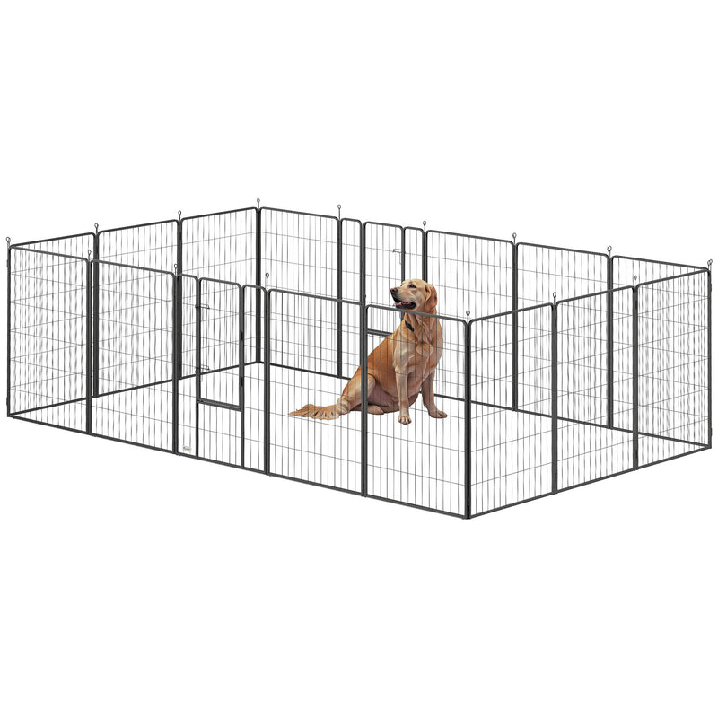 8 Panel Pet Playpen Play Yard Fence Home DIY Heavy-Duty Metal Foldable Indoor Outdoor 47