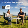 100W Portable Solar Panel, Foldable Solar Charger with USB-A & USB-C Fast Charging Output, IP67 Waterproof