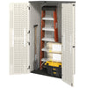 368 Gallon Outdoor Storage Cabinet with Openable Top and Lockable Doors for Lawnmower, Trash Can, Patio Accessories