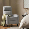 Fabric Recliner Sofa Manual Recliner, Home Theater Seating Single Reclining Sofa Chair with Padded Seat for Living Room, Light Grey