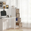 4 Drawer Filing Cabinet, Farmhouse File Cabinet with Lock, Adjustable Hanging Rails for A4 Letter Size Files, White