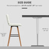 Modern Bar Stools Set of 2, 38