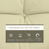 4-Piece Back and Seat Cushion Pillows Replacement and Pillows, Patio Chair Cushions Set with Ties, Cream White