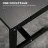 Wooden Dining Chairs Set of 2, Kitchen Chairs with Cross Back, Solid Structure for Living Room and Dining Room, Black