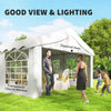 13'x26' Heavy Duty Large Party Tent & Carport with Removable Sidewalls, Windows, Portable Garage Canopy Tent, White