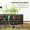 4.9 x 2 x 1ft Galvanized Raised Garden Bed Kit, Metal Planter Box with Safety Edging, Black