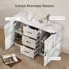 Sideboard with 3 Drawers and 2 Doors, 47