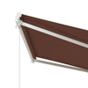 10' x 8' Electric Awning, Retractable Awning Sun Shade Shelter with Remote Controller, Manual Crank Handle and Aluminum Frame, for Deck, Balcony, Yard, Coffee