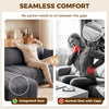 Sectional Couch with Integrated Seat, 3 Seater L-Shaped Sofa with Changeable Chaise, Spring Cushion, Charcoal Grey