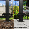 19' x 10' Pergola with Retractable Canopy, Patio Pergola with Sun Shade Shelter, UV50+, for Patio, Garden