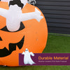 6FT Tall Halloween Inflatable Jack-O-Lantern and Ghosts, Outdoor Blow Up Yard Decoration with Pumpkin Lantern and LED Lights for Garden, Lawn, Party, Holiday