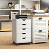 File Cabinet with 5 Drawer Wheels, 15.7