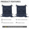 Patio Chair Cushions Set of 2, 39