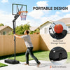 Soozier 4.1-8.5ft Adjustable Basketball Hoop with 33