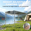 Folding Picnic Table Camping Table and Chairs Use for BBQ Picnic Garden Parties 47.2