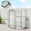 Mini Greenhouse, Portable Greenhouse with 3 Shelves, 2 Roll-up Doors, 56.3