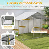Large Catio Outdoor Cat Enclosure with Waterproof Cover, Walk-in Cat Patio w/ 5 Adjustable Platforms & Hammock 94.5