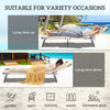 Outdoor Lounge Chair, Garden Folding Chaise Lounge w/ Adjustable Backrest, Face Hole and Support Pillow, Beige
