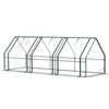 Portable Mini Greenhouse Tunnel Growing Tent Plants Flower Warm House w/ Zippered Roll-up Doors, Clear