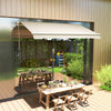 9' x 8' Outdoor Sunshade Canopy Awning Cover, Retractable Awning Fabric Replacement, UV Protection, Beige