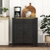 Sideboard Buffet Cabinet, Farmhouse Kitchen Storage Cabinet w/ Drawer and Shelf for Living Room, Entryway