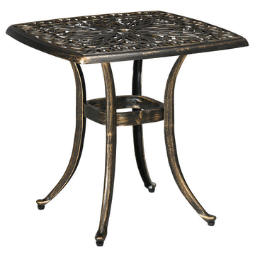 Aluminium Outdoor Side Table with Umbrella Hole, 21