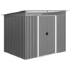 6' x 8.5' Outdoor Metal Garden Shed Utility Tool Storage Steel Backyard House