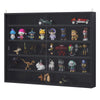 5-Tier Display Cabinet, Shot Glass Display Case, Glass Curio Cabinet with 2 Glass Doors and 4 Adjustable Shelves, Black