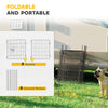 Dog Playpen for Indoor Outdoor use, Heavy Duty Dog Fence with Door, 23.6