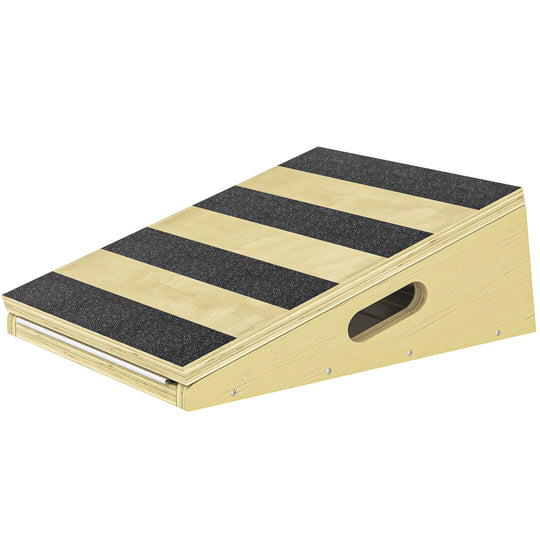 Slant Board, Portable Calf Stretcher with 4-Level Incline, Extra Side-Handle Design and Non-Slip Surface