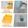 Compact Mop Bucket with Wringer, Mop Bucket on Wheels, 5 Gallon, Separate Dirty and Clean Water, Yellow