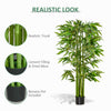 5.3ft Artificial Tree, Indoor Fake Bamboo with Pot, for Home, Office, and Living Room Decor