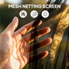 Replacement Mosquito Netting for Gazebo 10' x 12' Black Screen Walls for Canopy with Zippers, Cream White