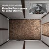 9' x 6' Garden Shed, Outdoor Storage Patio Shed w/ Sloped Roof, Lockable Door for Patio Lawn, Green, White And Dark Grey