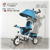 Qaba 6 in 1 Toddler Tricycle Stroller with Basket, Canopy, 5-point Safety Harness, for 12-60 Months