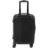 20-Inch Expandable Luggage, Hardshell Suitcase with Spinner Wheels, Top Handle, Side Handle, TSA Lock, Black