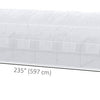 20'x10'x6.6' Tunnel Greenhouse with UV-Resistant Cover, Zippered Door and 12 Roll-up Windows, Outdoor Green House for Garden Plant, White