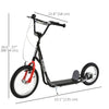 Youth Kick Scooter with Adjustable Handlebar and 16'' Inflatable Rubber Wheel for Kids and Teens 5+ Year Old