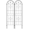Metal Trellis Set of 2, Garden Trellis for Climbing Plants Support Frames, Arrow Design
